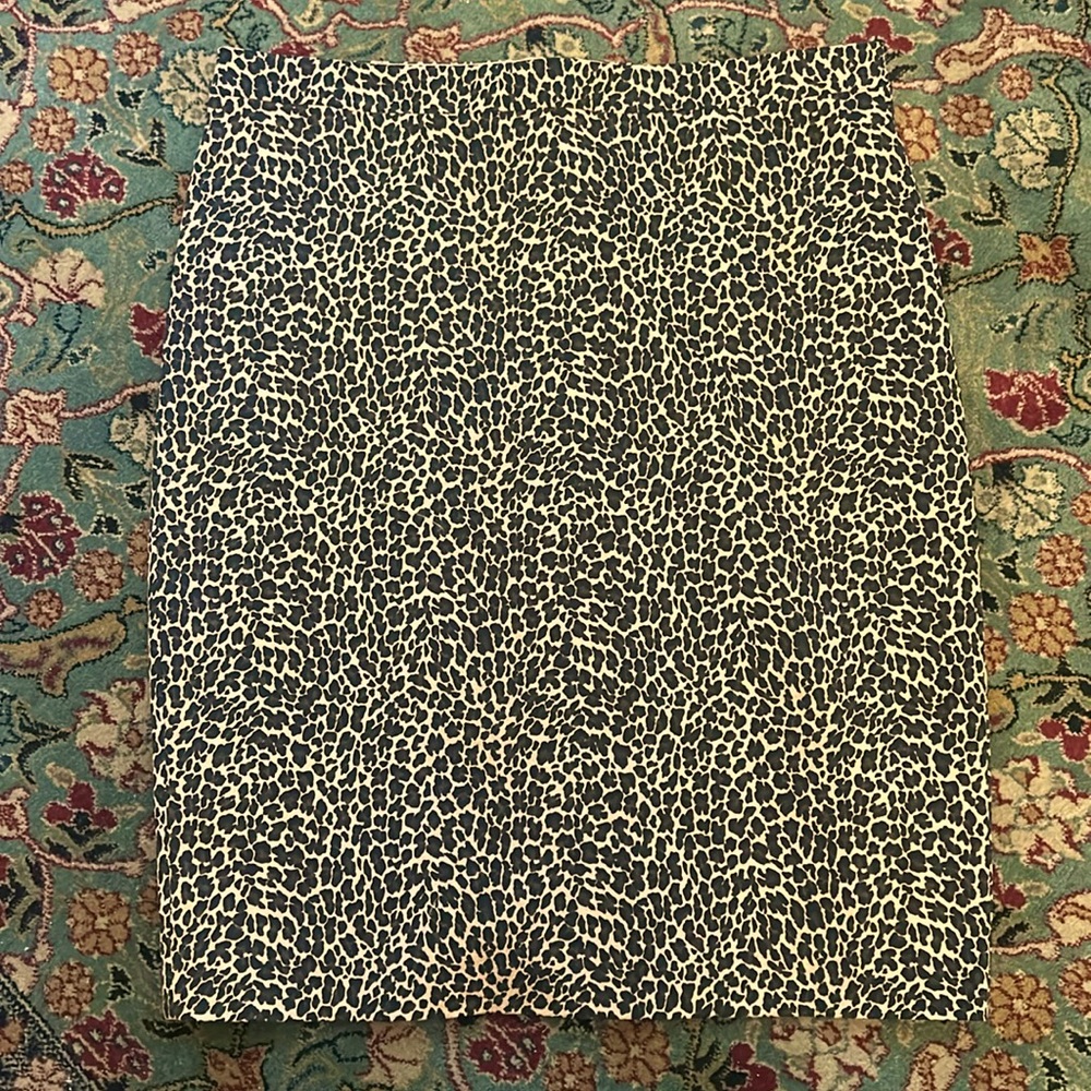 J.Crew Leopard Pencil Skirt.